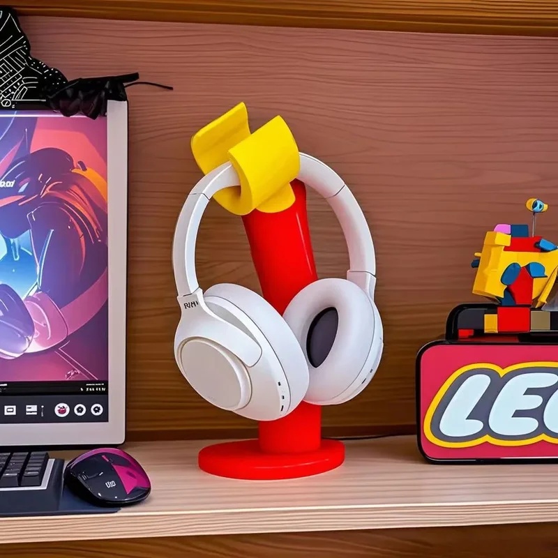 Desk Setup Kids - Creative Cute Headset Stand for Desktop,