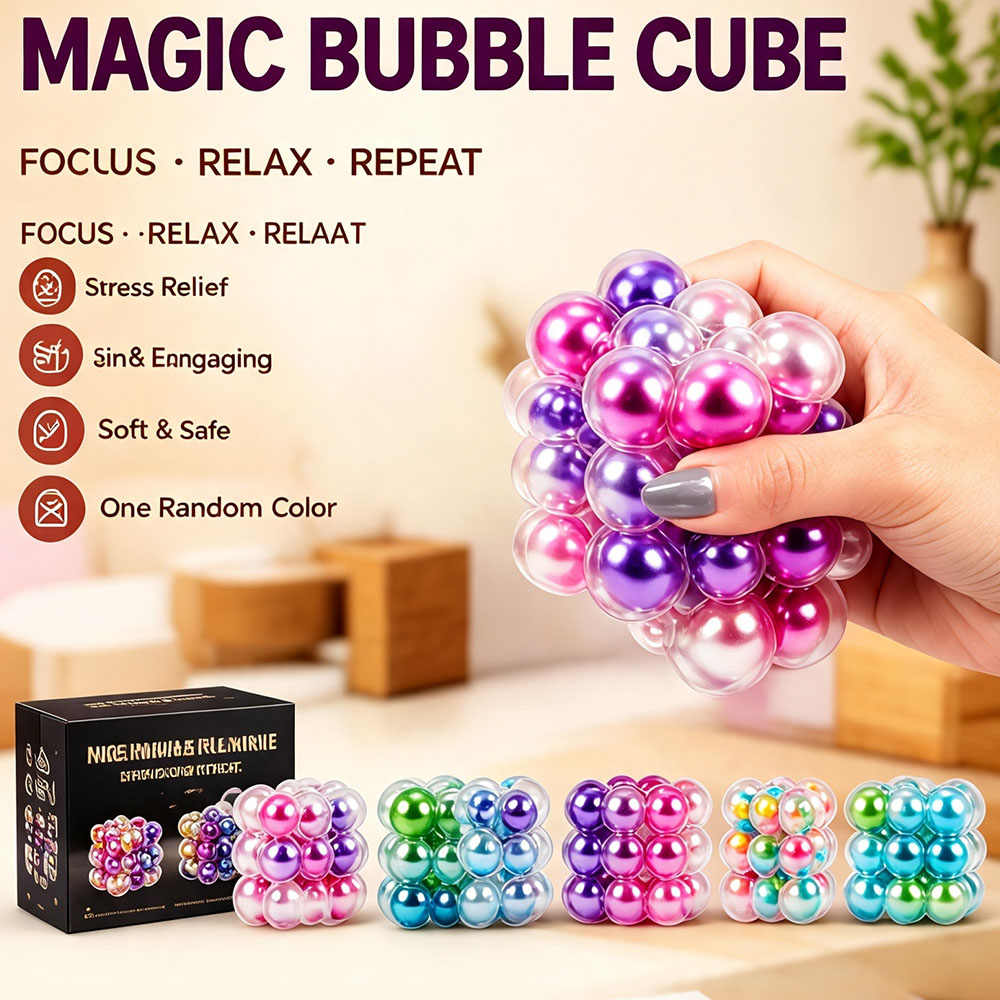 Desk Setup Asmr - ASMR Crackle Sound Pearlescent Cube Squishy