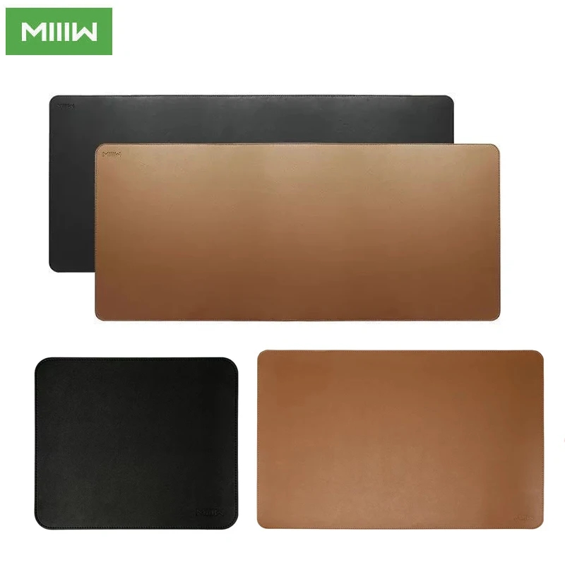 Desk Pad Leather Large - MIIIW Large Leather Cork Mouse Pad