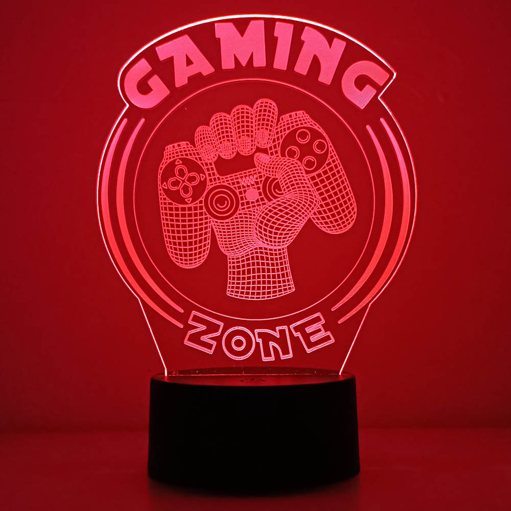 Desk Setup Kids - 3D Night Light Lamp Gaming Room