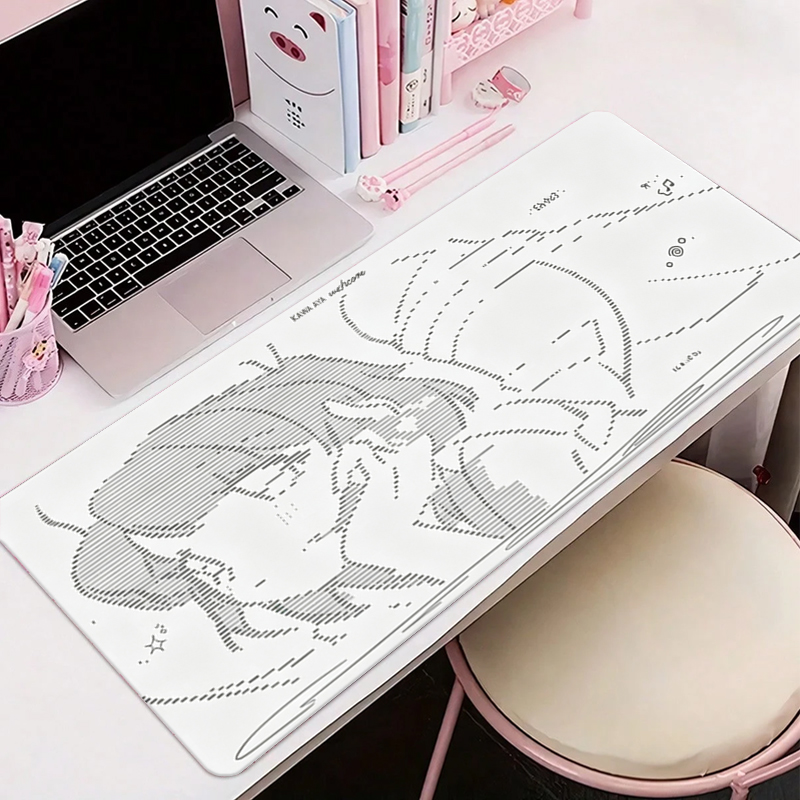 Desk Pad Leather Large - 1Pcs Leather Mouse Pad Anime Angel