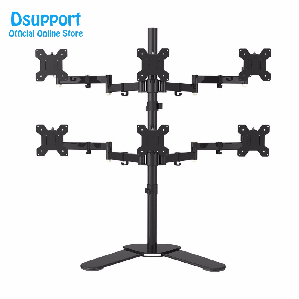 Desk Setup Monitor Arm - Six Arm LCD LED Monitor Stand