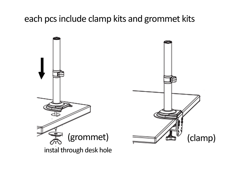 NB H180 FP-2 17'-27' LCD TV Mo - Desk Setup Monitor Arm 评论和价格