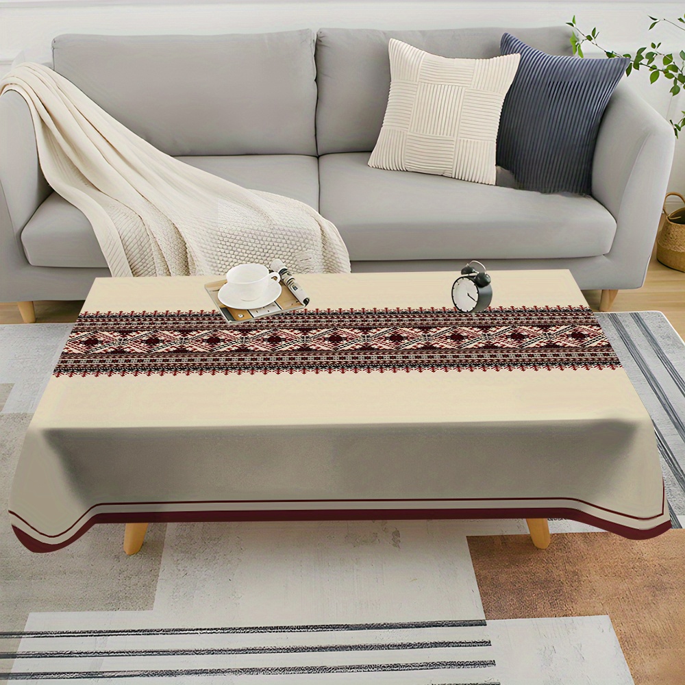 Beige Background Ethnic Geomet - Desk Setup Background 评论和价格
