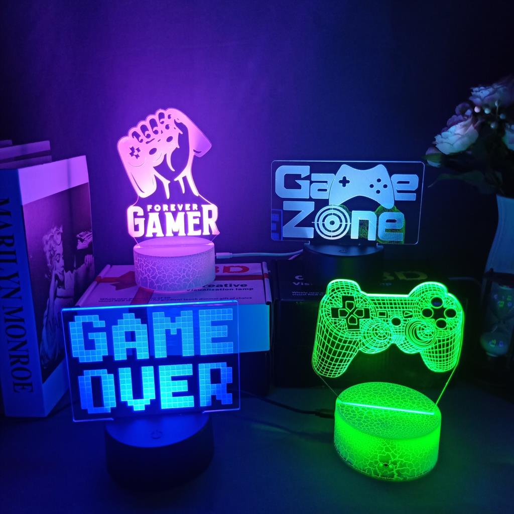 3D Night Lamp Gaming Room Desk - Desk Setup Kids 评论和价格