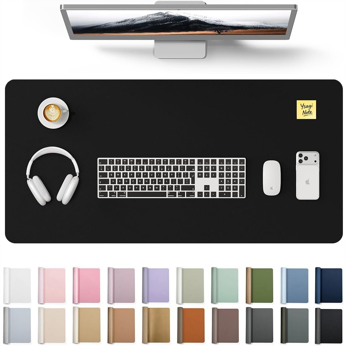 Large PU Leather Desk Pad Prot - Desk Pad Leather Large 评论和价格