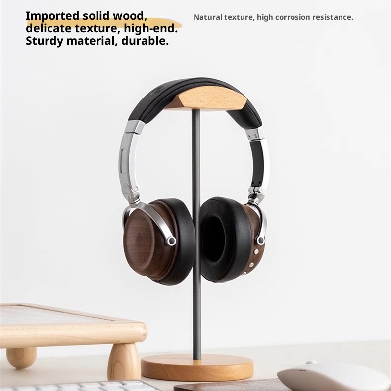 Black Walnut Wood & Aluminum H - Headphone Hook Under 评论和价格