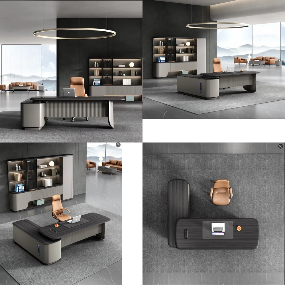 Modern Luxury Executive L Shap - Desk Setup For Work 评论和价格
