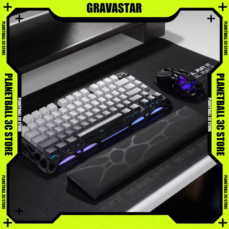 GravaStar Sci-Fi Ergonomic Key - Ergonomic Desk Setup Keyboard 评论和价格