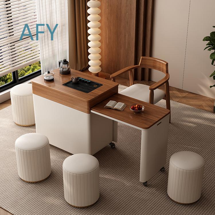 Solid Wood Mobile Table and Ch - Desk Setup Small Room 评论和价格