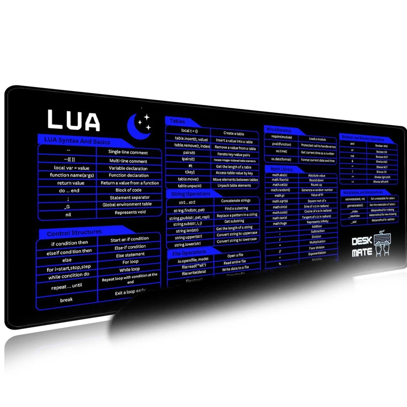 LUA Scripting Shortcuts Large  - Desk Pad Leather Large 评论和价格