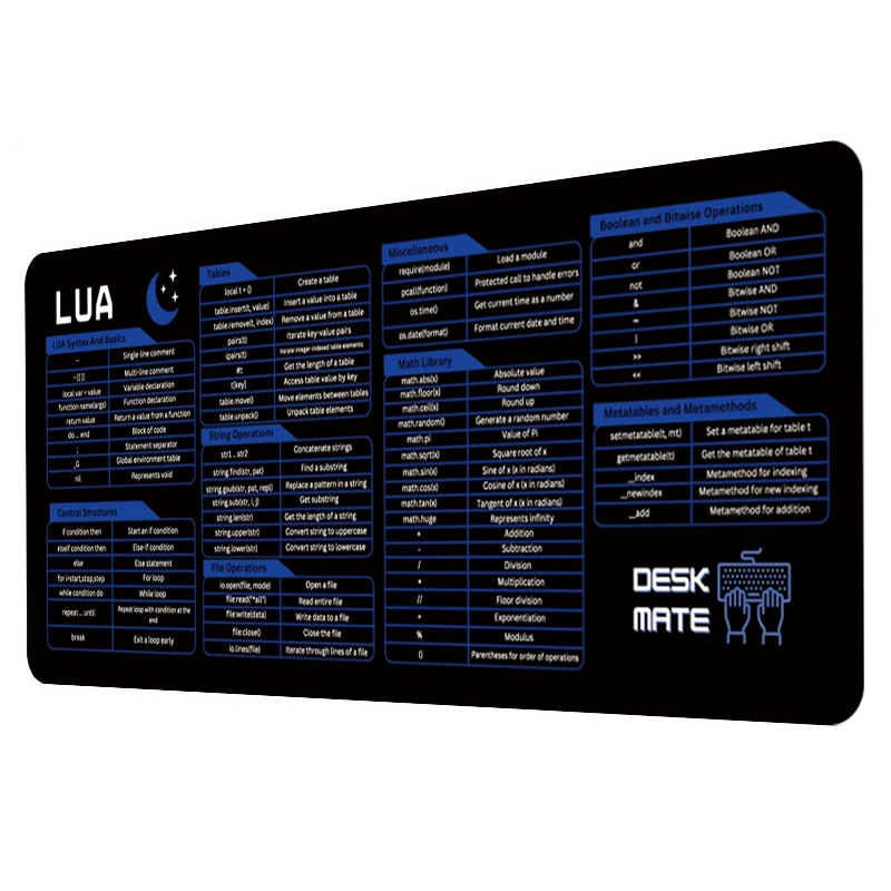 LUA Scripting Shortcuts Large  - Desk Pad Leather Large 评论和价格