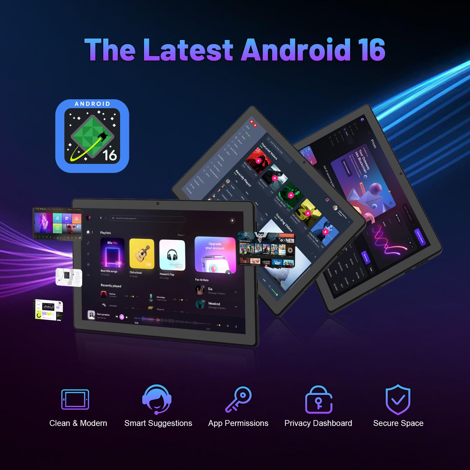 10.1 Inch Android 16 Tablet Bu - Desk Setup Keyboard 评论和价格