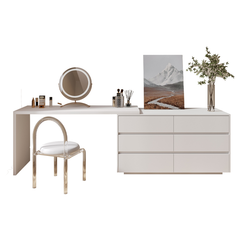 xx-Dresser,Multi-purpose Flat  - Desk Vanity Setup 评论和价格