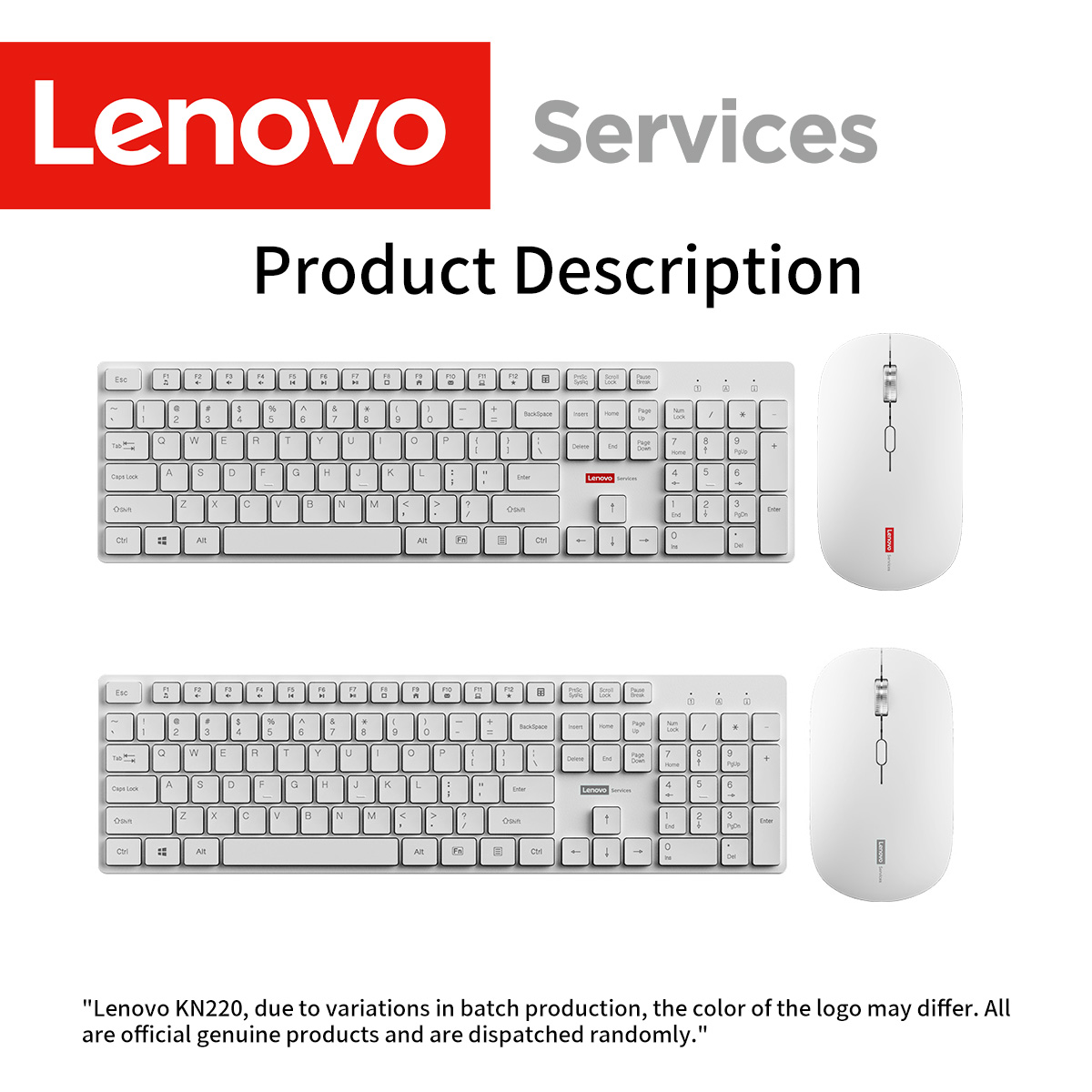 Lenovo KN220 Silent 2.4G Wirel - Desk Setup Keyboard 评论和价格