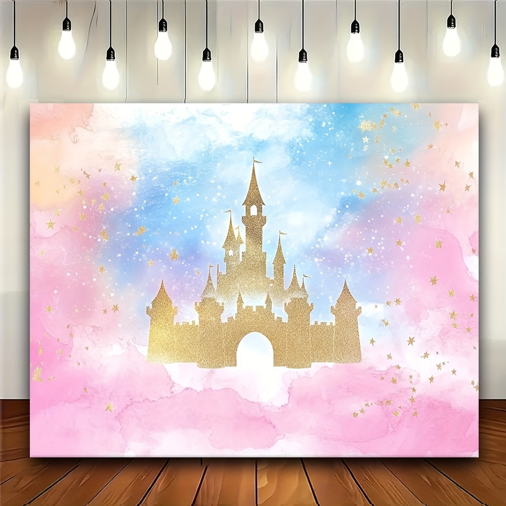 1 Princess Castle Watercolor p - Desk Setup Background 评论和价格
