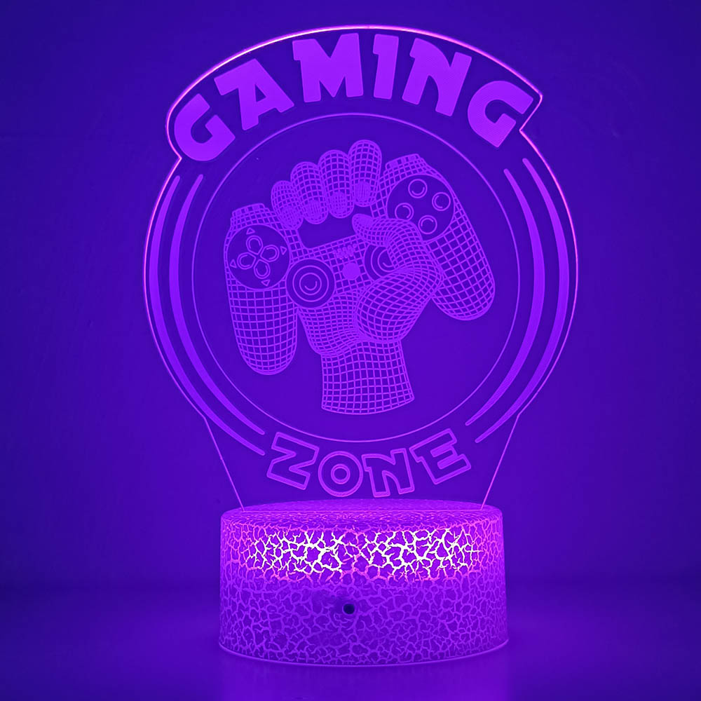 3D Night Light Lamp Gaming Roo - Desk Setup Kids 评论和价格