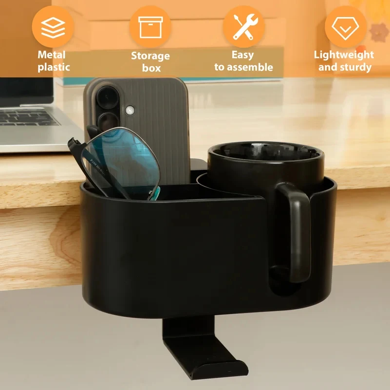 4 in 1 Desk Cup Holder Headpho - Headphone Hook Under 评论和价格