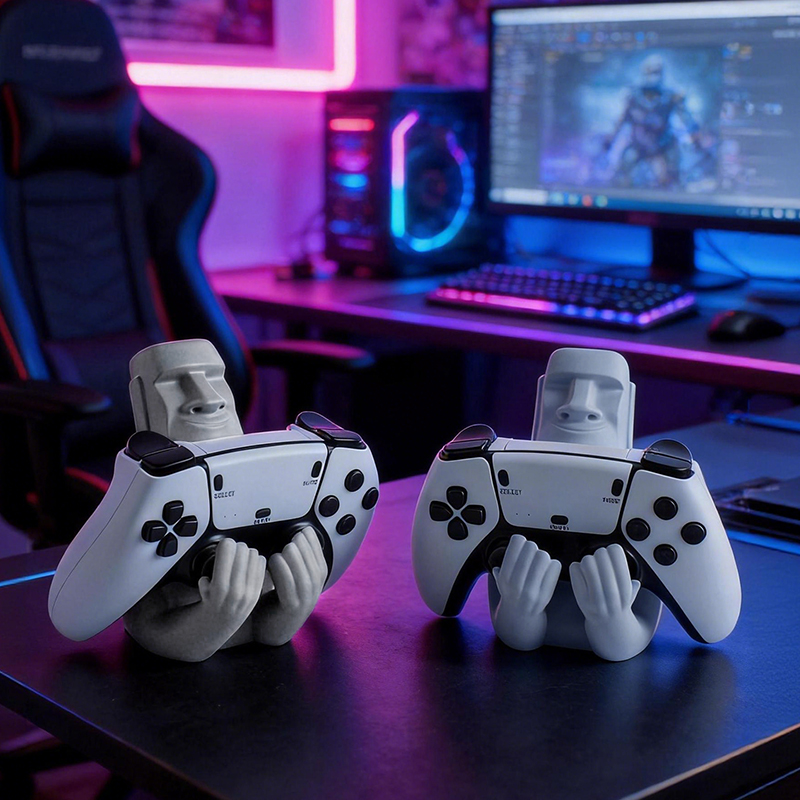 Moai Easter Island Resin Sculp - Desk Setup Xbox 评论和价格