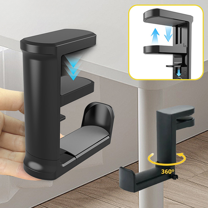 No Punch Table Clip Hook Earph - Headphone Hook Under 评论和价格