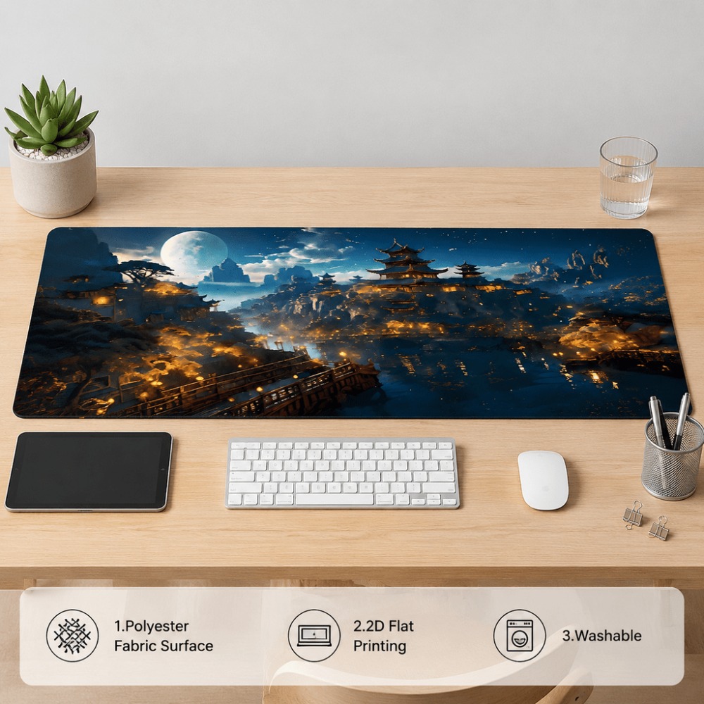 Original fantasy night city mo - Desk Setup For Work 评论和价格