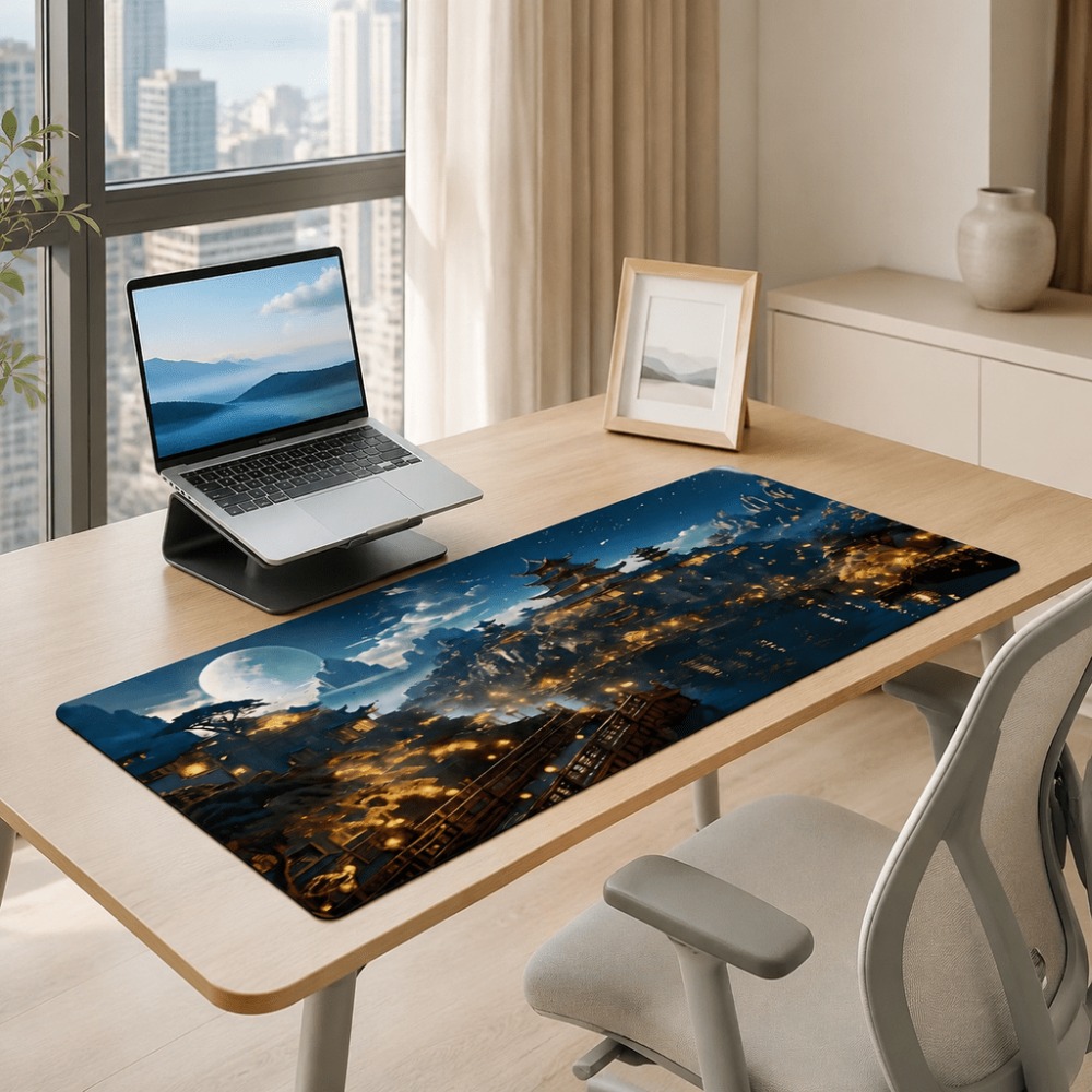 Original fantasy night city mo - Desk Setup For Work 评论和价格