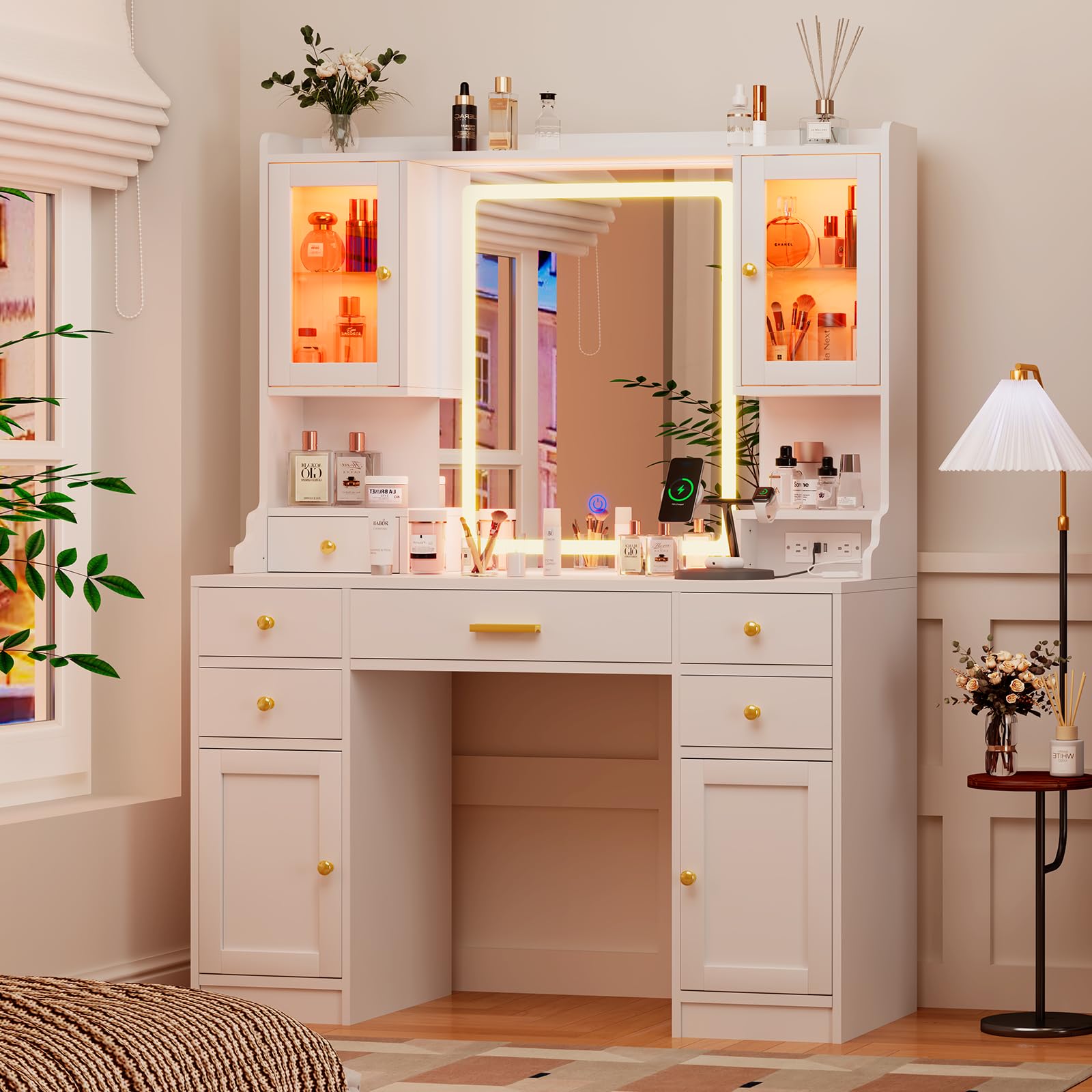 #Large Multi Storage Drawers M - Desk Vanity Setup 评论和价格