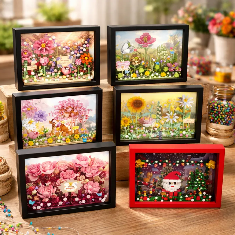 MOC Creative Flower 3D Frame B - Desk Setup Background 评论和价格