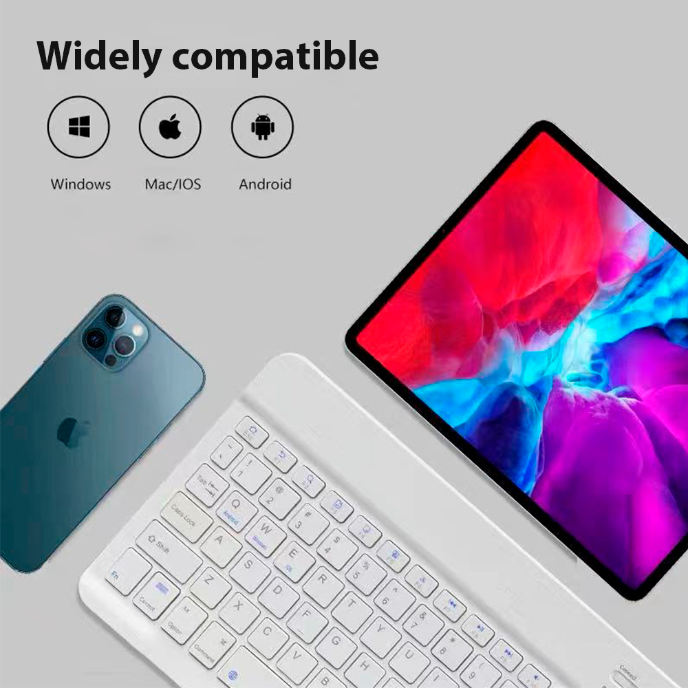 Bluetooth Wireless Keyboard Un - Desk Setup Keyboard 评论和价格