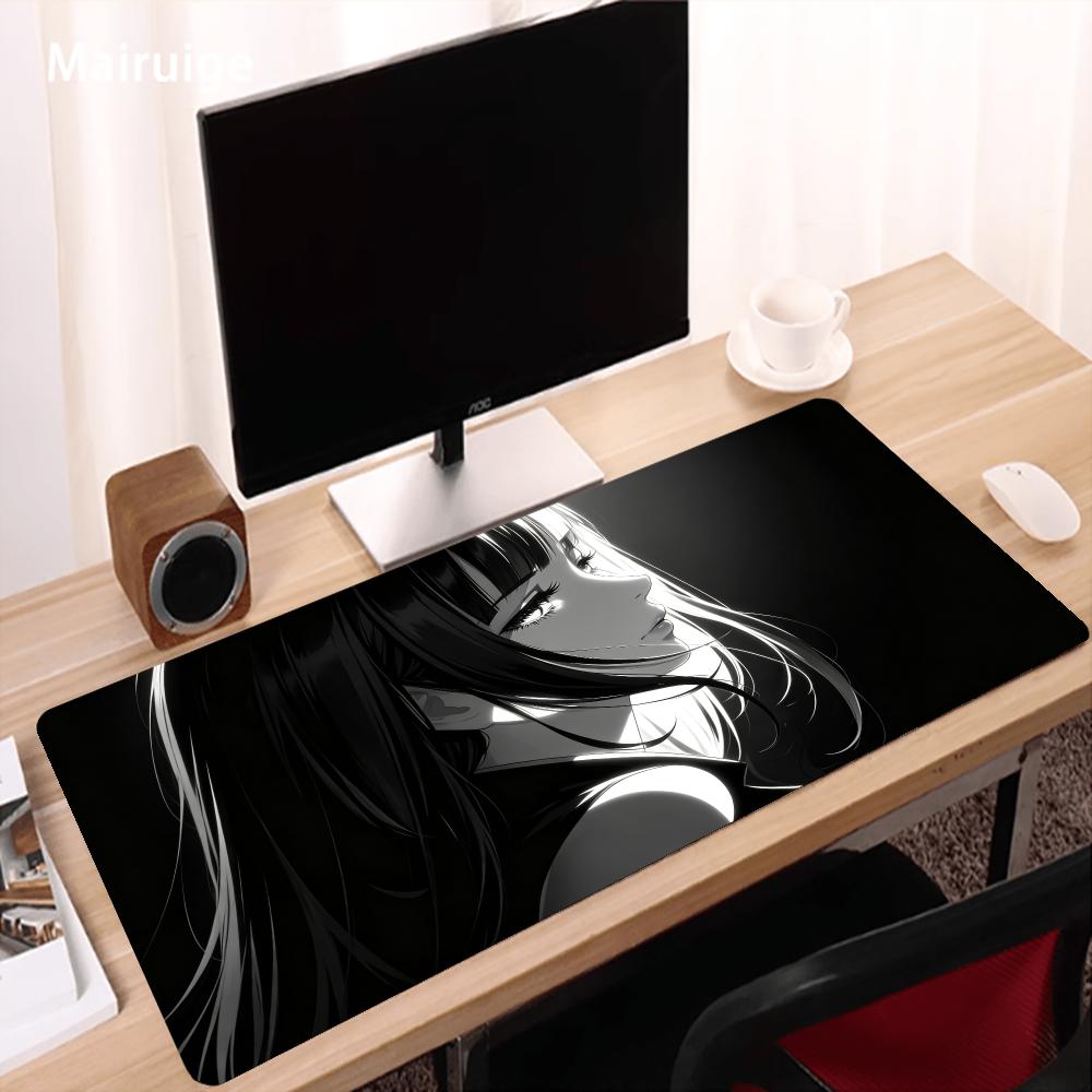 Dark Anime Girl Mouse Pad Desk - Desk Setup For Work 评论和价格
