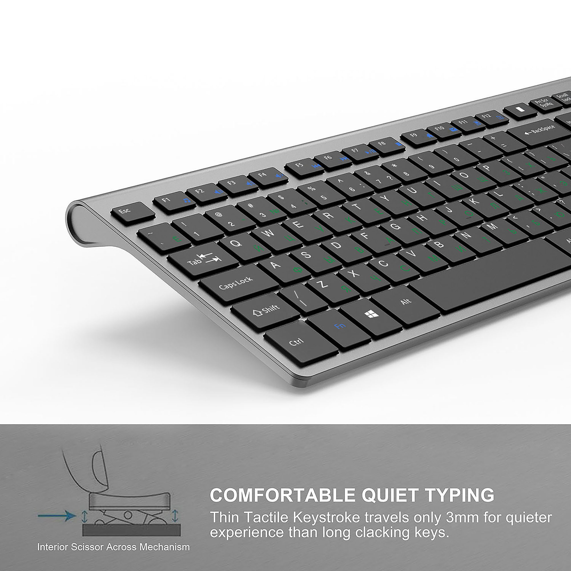 2.4G Rechargeable Wireless Key - Desk Setup Keyboard 评论和价格