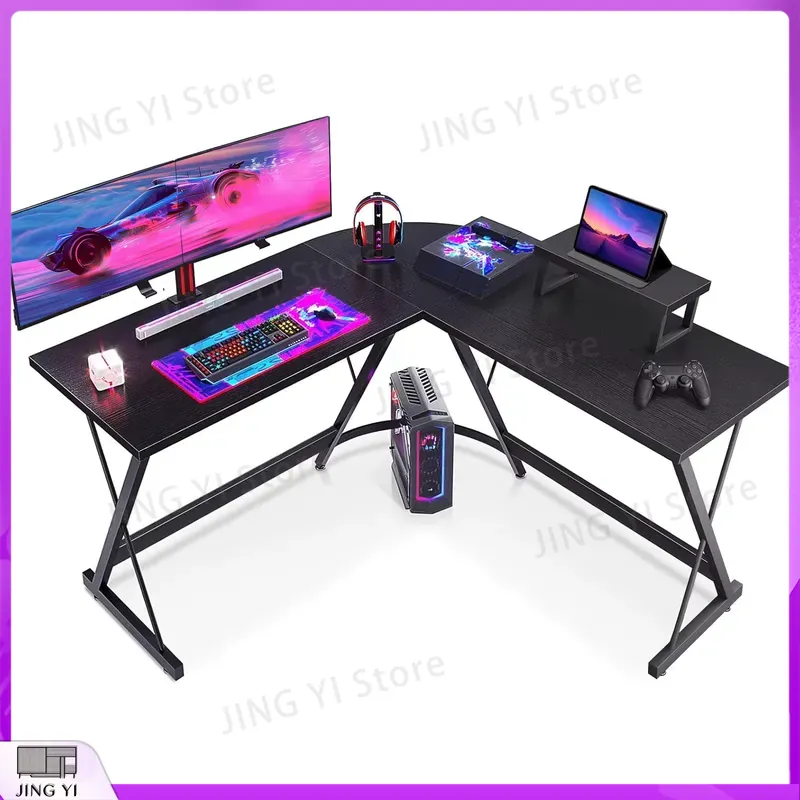 L Shaped Gaming Desk with Moni - Desk Setup Corner 评论和价格