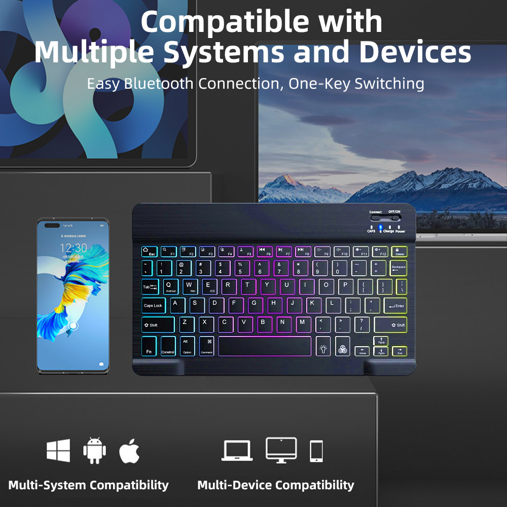 2026 Backlight Bluetooth Keybo - Desk Setup Keyboard 评论和价格