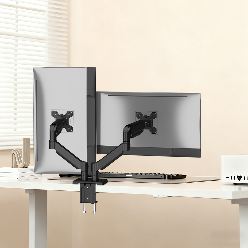 New Adjustable Gas Spring Alum - Desk Setup Monitor Arm 评论和价格