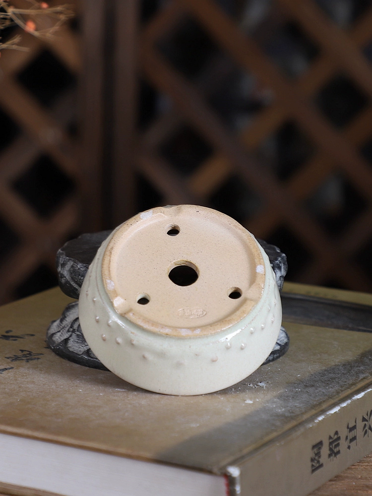 Porcelain Round Glazed Bonsai  - Desk Setup Green 评论和价格