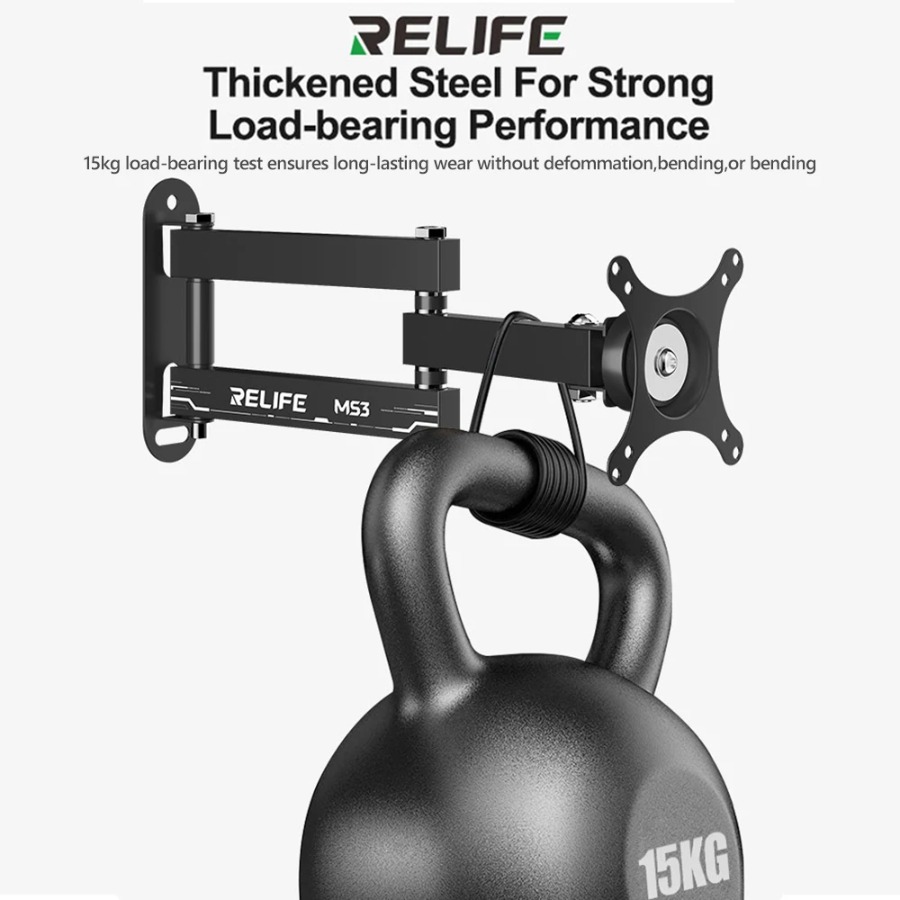 RELIFE MS3 Monitor Mount Heavy - Desk Setup Monitor Arm 评论和价格
