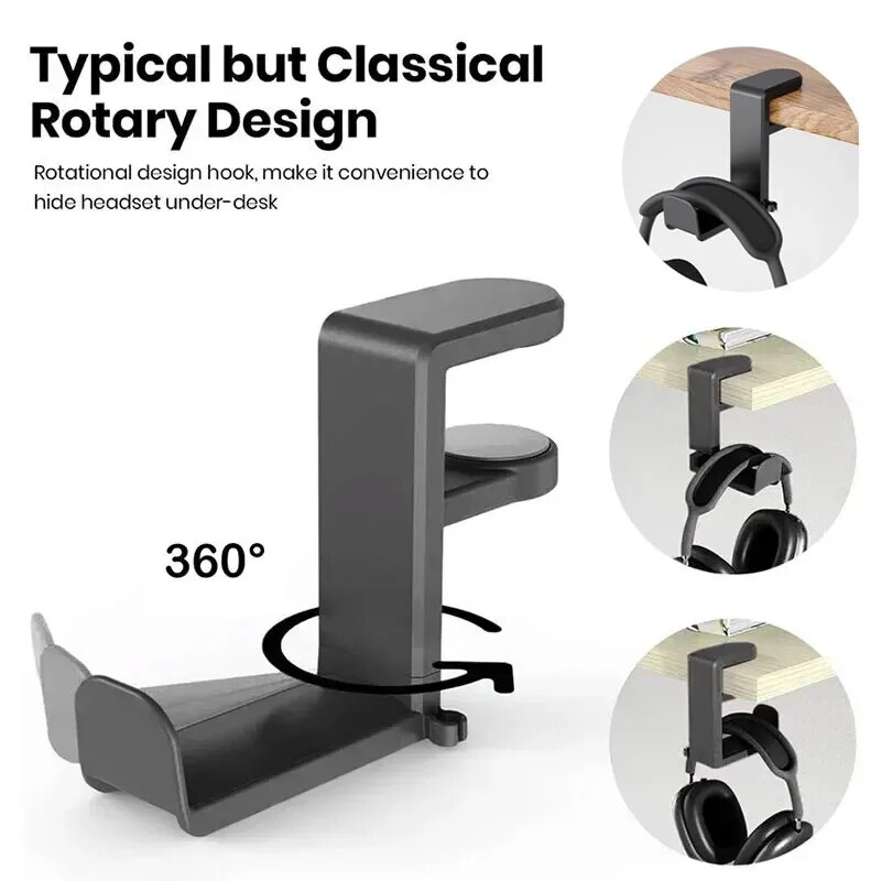Universal Gaming Headphone Sta - Headphone Hook Under 评论和价格