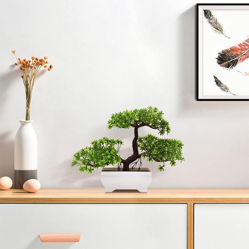 Artificial Bonsai Plastic Bion - Desk Setup Green 评论和价格