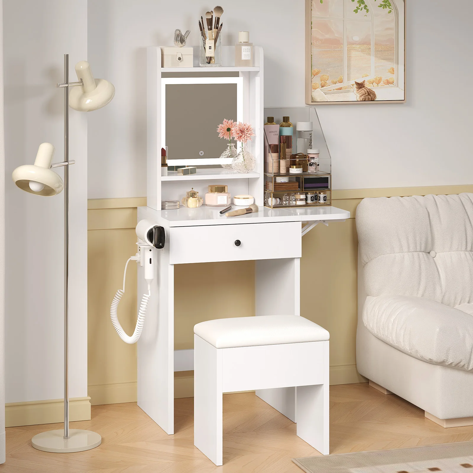 #Makeup Desk With Drawers Bedr - Desk Vanity Setup 评论和价格
