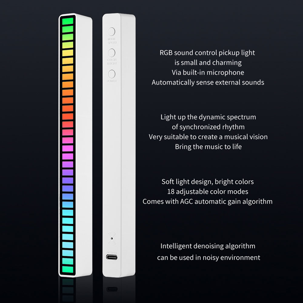 16 LEDS RGB LED Light Bar App  - Desk Setup Background 评论和价格