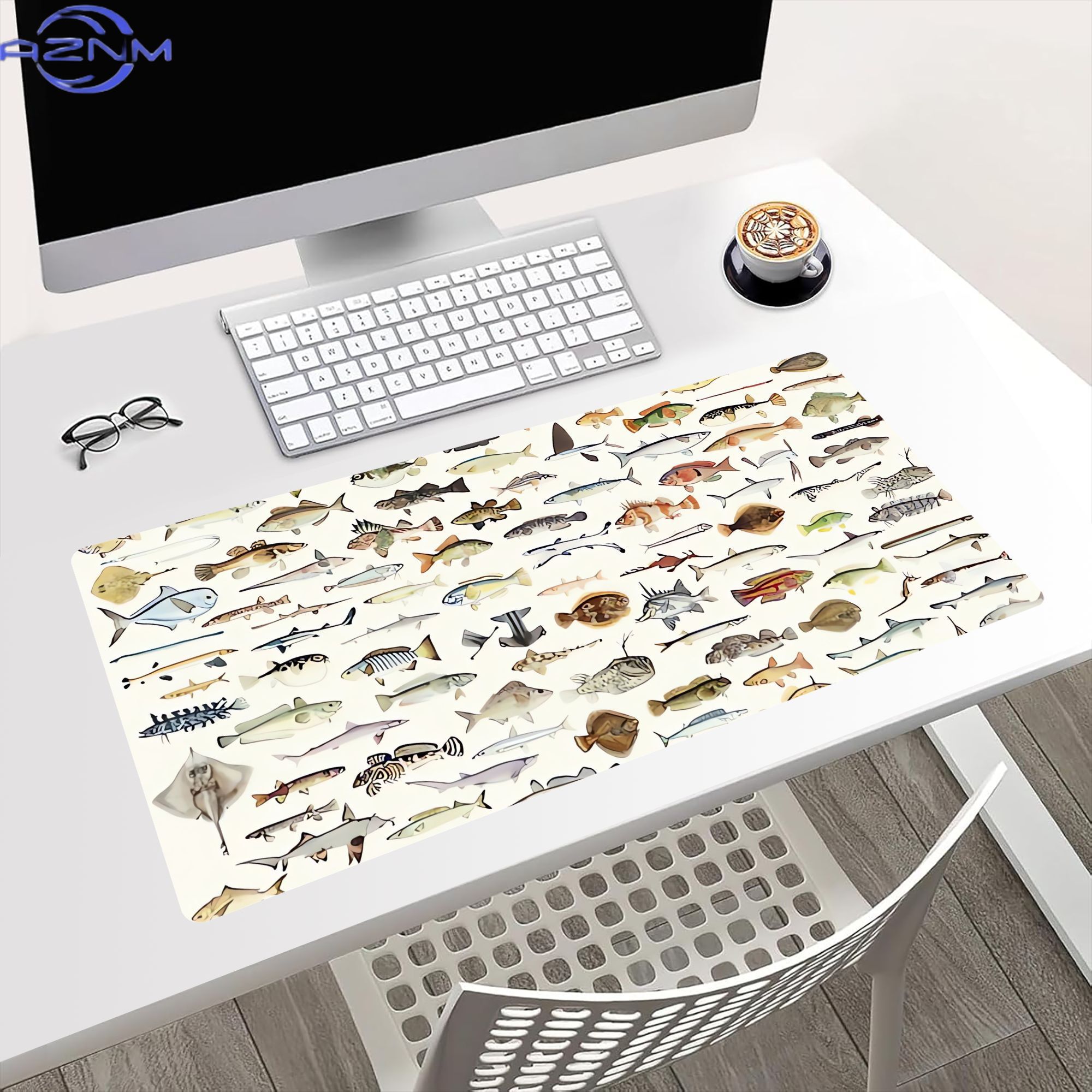 Fish Desk Mat for Mood Lightin - Desk Setup Corner 评论和价格