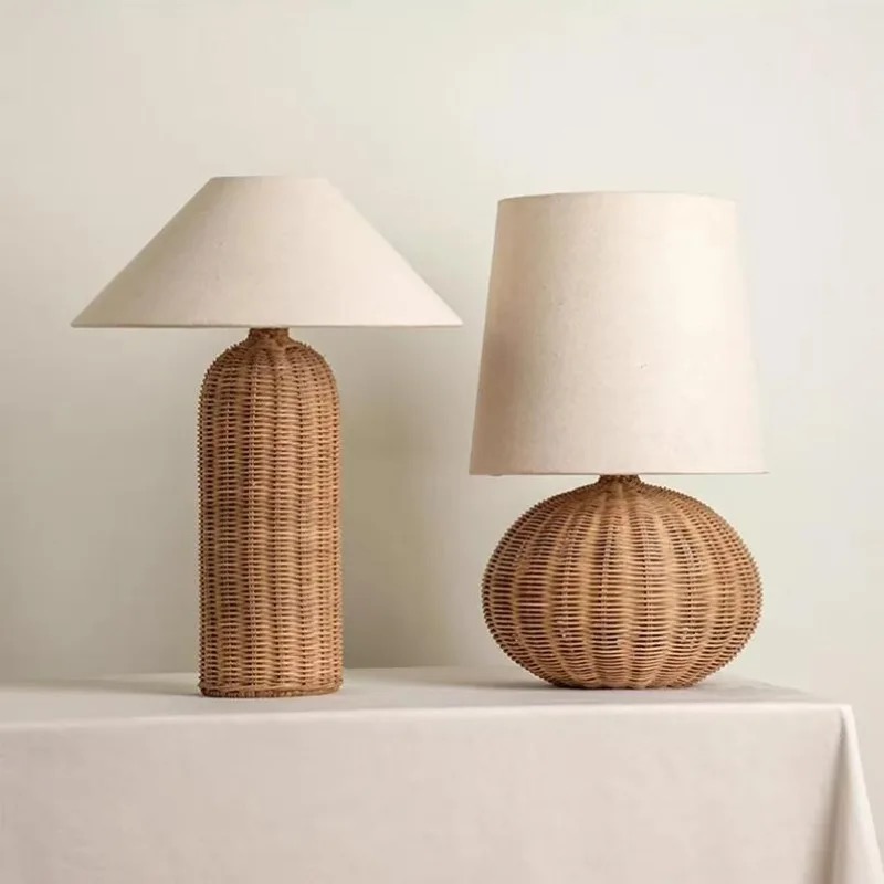 Wabi-sabi Vintage Rattan Table - Desk Setup Wallpaper 评论和价格
