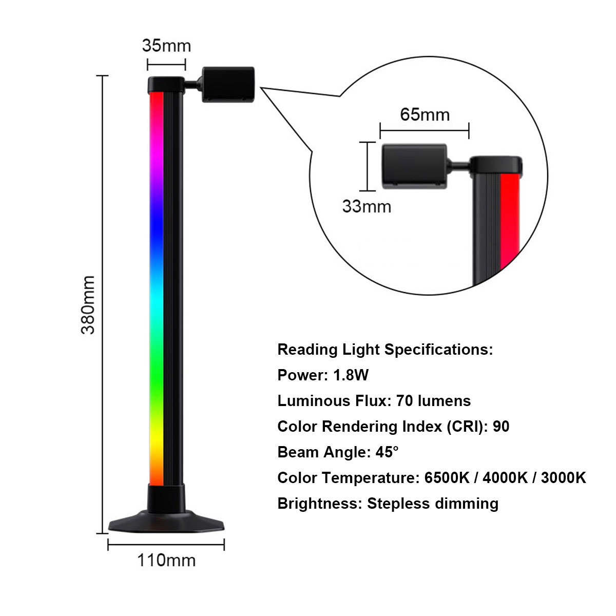 Smart Light Bar LED RGB Music  - Desk Setup Background 评论和价格