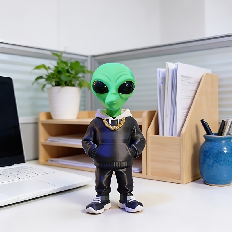 1 Piece Green Alien Figure wit - Desk Setup Green 评论和价格
