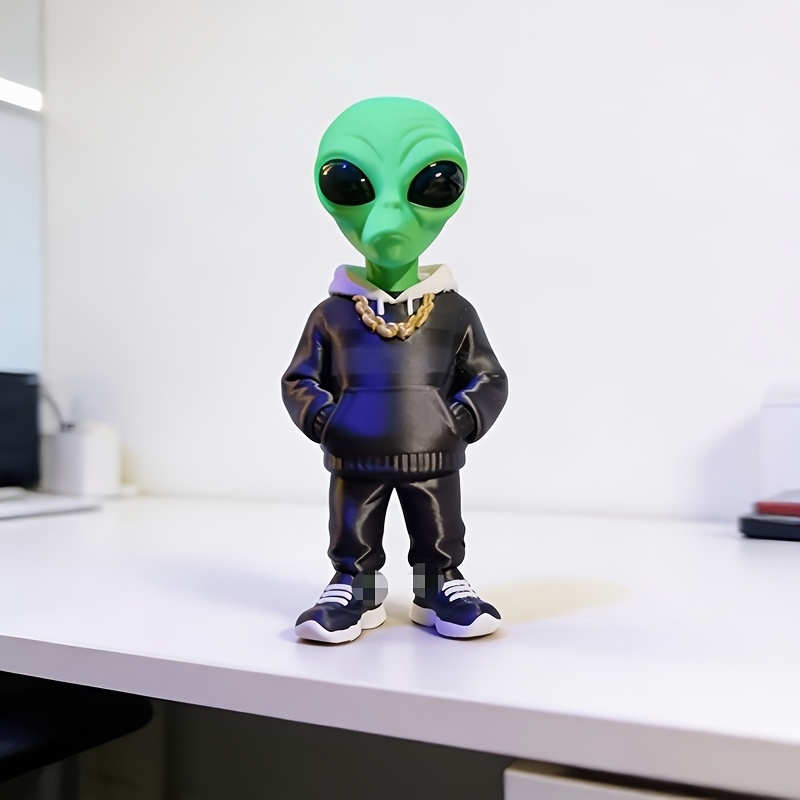 1 Piece Green Alien Figure wit - Desk Setup Green 评论和价格