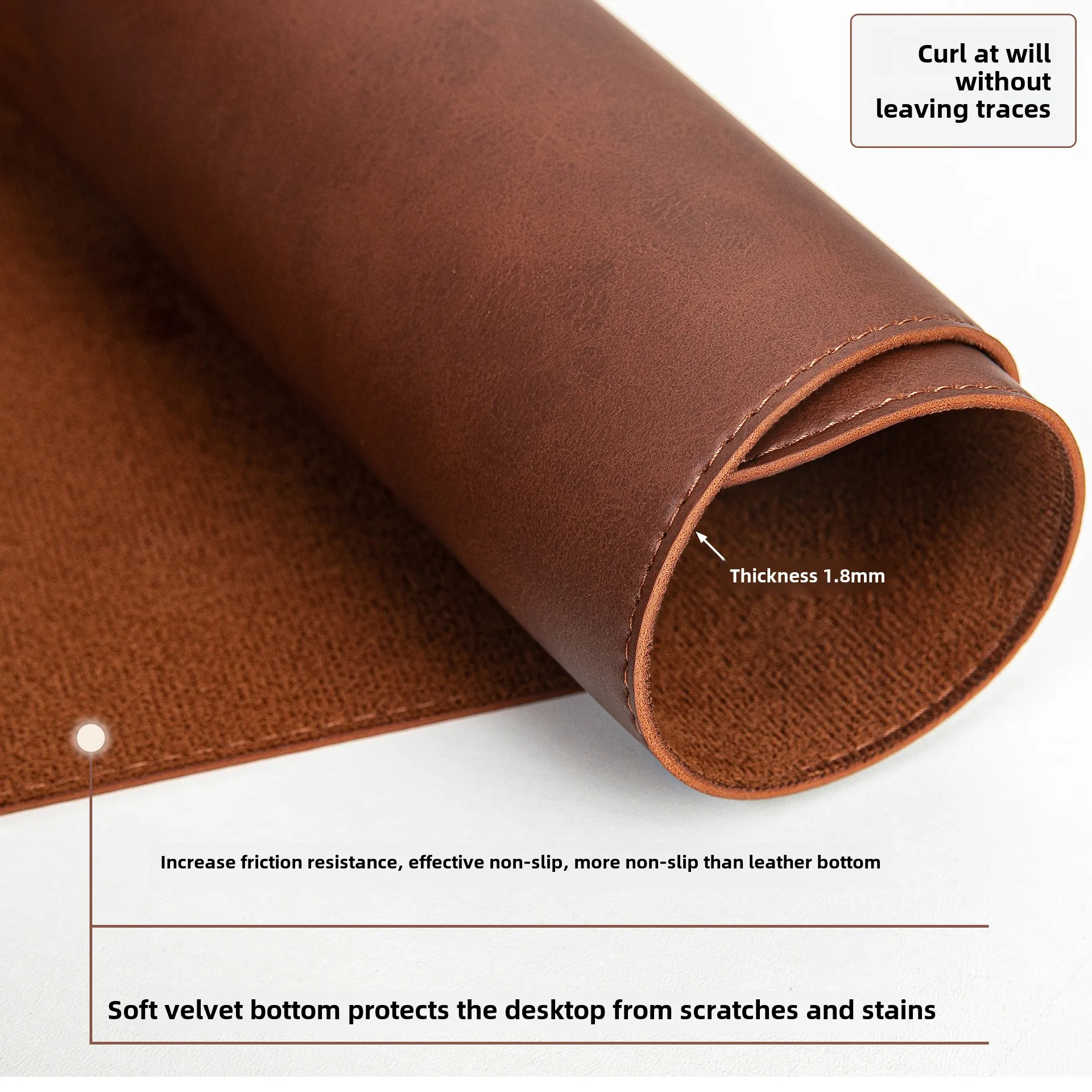 Desk Pad Waterproof PU Mouse P - Desk Pad Leather Large 评论和价格
