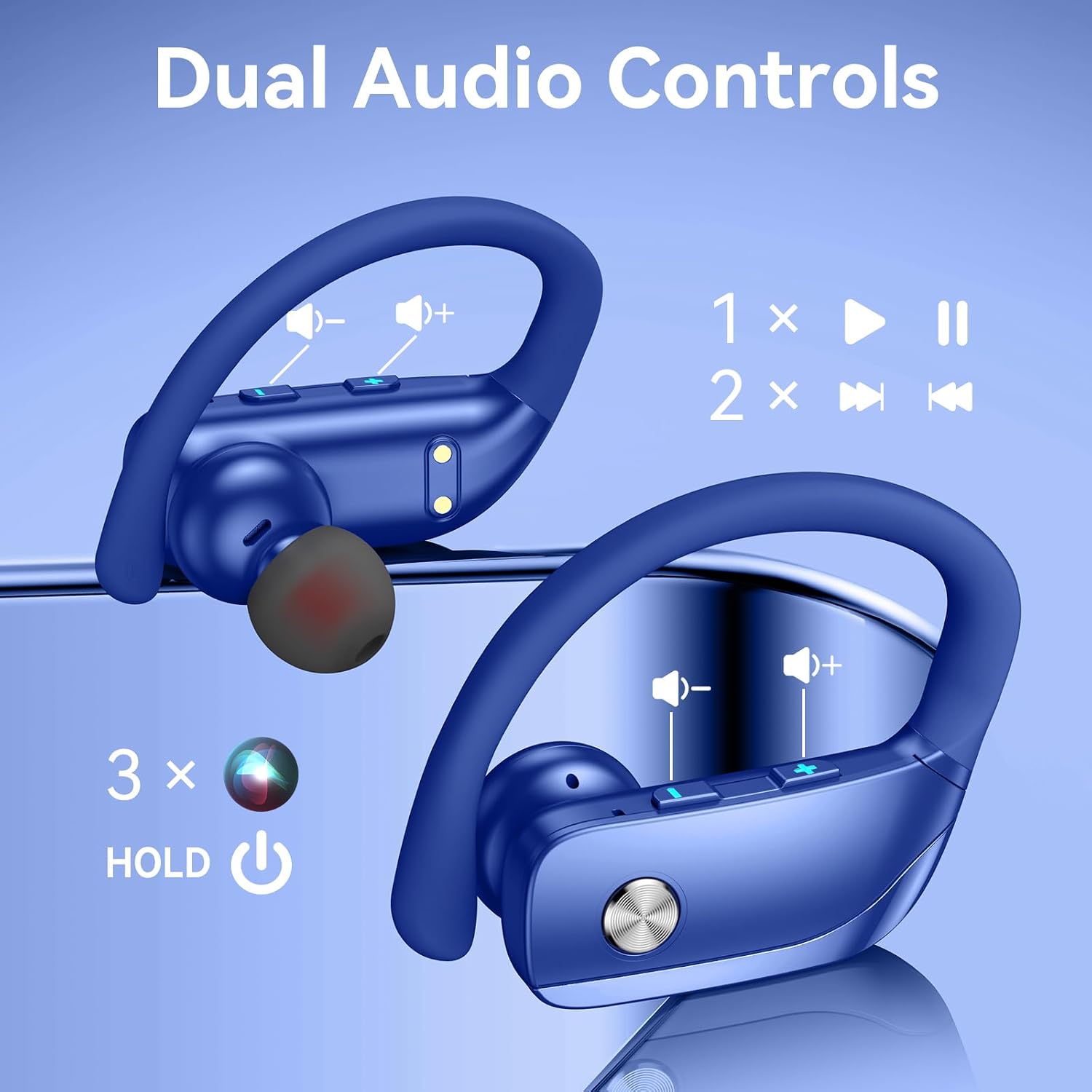 Wireless Earbuds with 80H Play - Headphone Hook Under 评论和价格