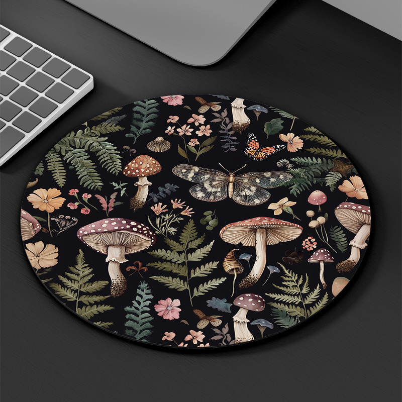 Round Forest Plant Mouse Pad R - Desk Setup Keyboard 评论和价格