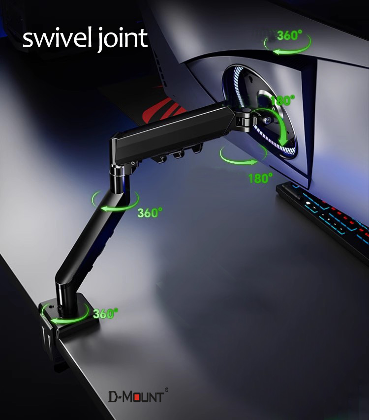 D-MOUNT D90 Metal Aluminum 13' - Desk Setup Monitor Arm 评论和价格